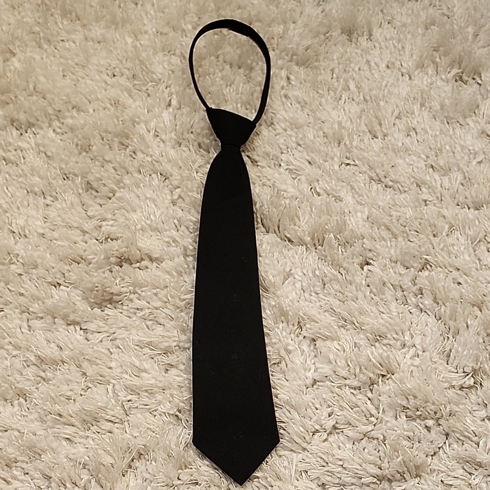 Classic Kids Black Pre Tie Necktie